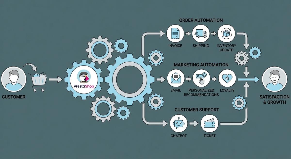 Automazione Processi PrestaShop: 10 Strategie Avanzate per il Successo 2026