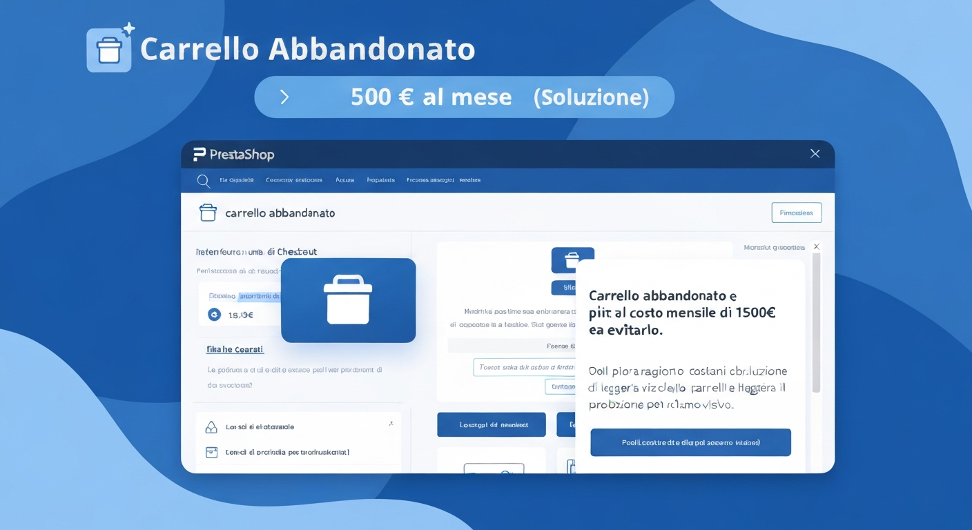 Carrello abbandonato: perché ti costa 1500 € al mese (soluzione)